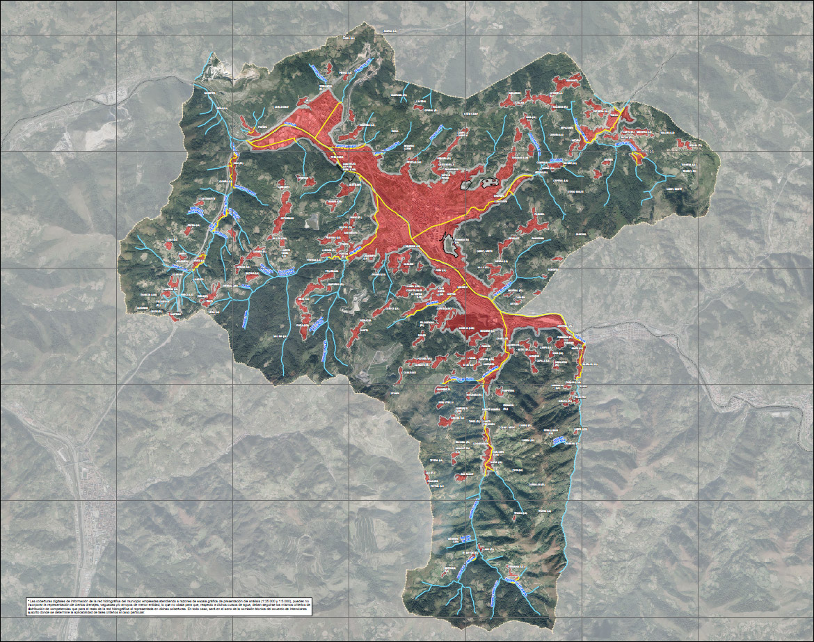 Imagen Delimitación los tramos urbanos (competencia del Ayuntamiento) y rurales (competencia de la Confederación Hidrográfica)