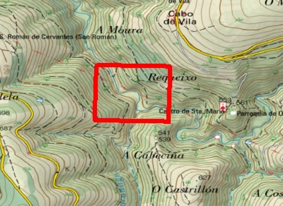 Imagen Localización de la actuación en el río Castelo en Sabadelle