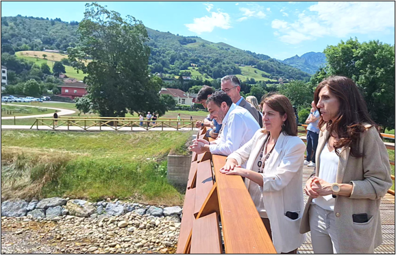Imagen Visita a las obras del proyecto de recuperación ambiental del río Nalón en La Chalana
