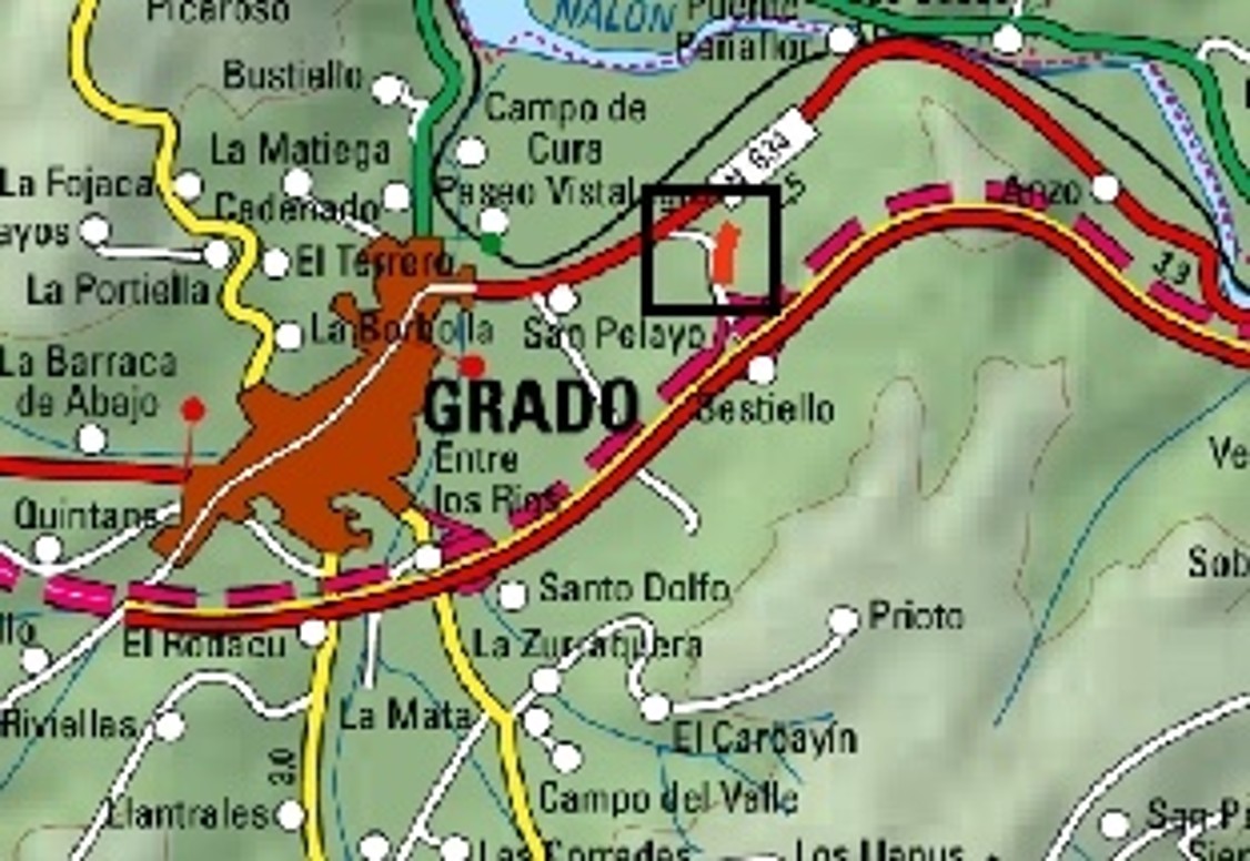 Imagen Localización de la actuación en el arroyo innominado en el barrio de San Pelayo
