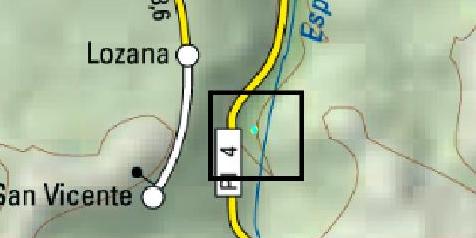 Imagen Localización de la actuación en el rio Espinaredo en el azud de Lozana