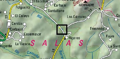Imagen Localización de la actuación en el arroyo Barredo en el azud de Figares