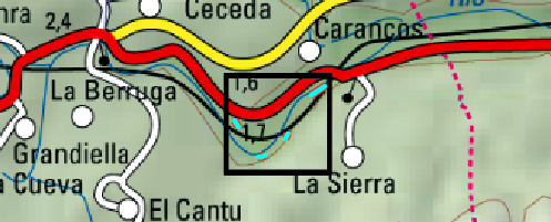 Localización de la actuación en el río Piloña en Carancos