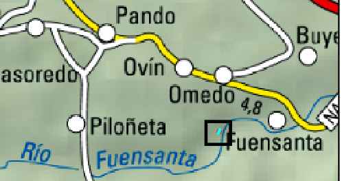 Imagen Localización de la actuación en el río Fuensanta en Fuensanta