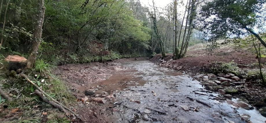 Imagen Después de la retirada del azud en río Coro en Rebaste