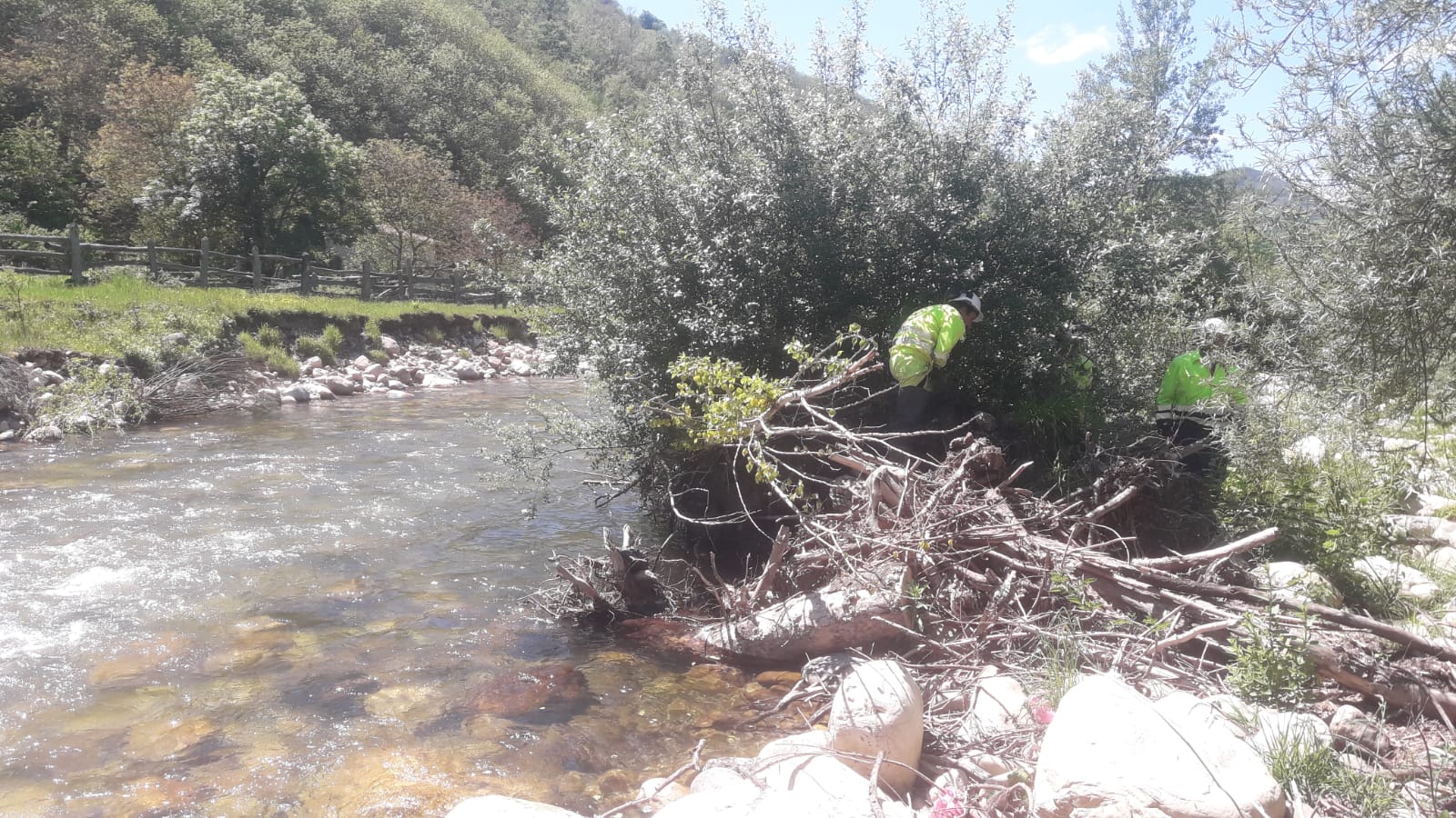 Imagen Antes de la actuación en el río San isidro en Llanos