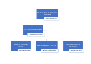 Organigrama Oficina Planificación Hidrológica