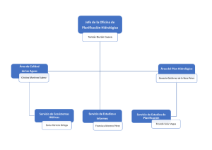 Organigrama Oficina Planificación Hidrológica